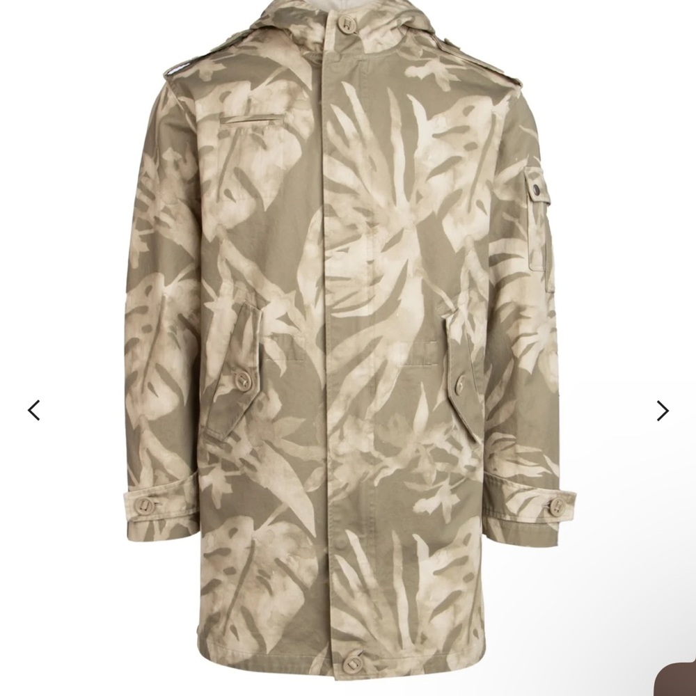 NWOT Saint Laurent Camouflage Print Coat